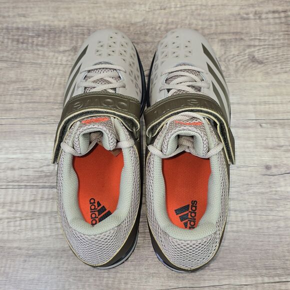 Adidas Powerlift 3.1 Men's Size 9 Beige Olive Brown Weightlifting Shoes (BA8017) - Picture 5 of 9